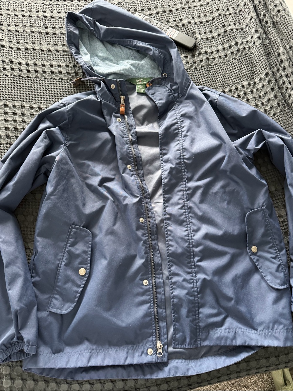 Woolrich vintage Blue Hooded Raincoat